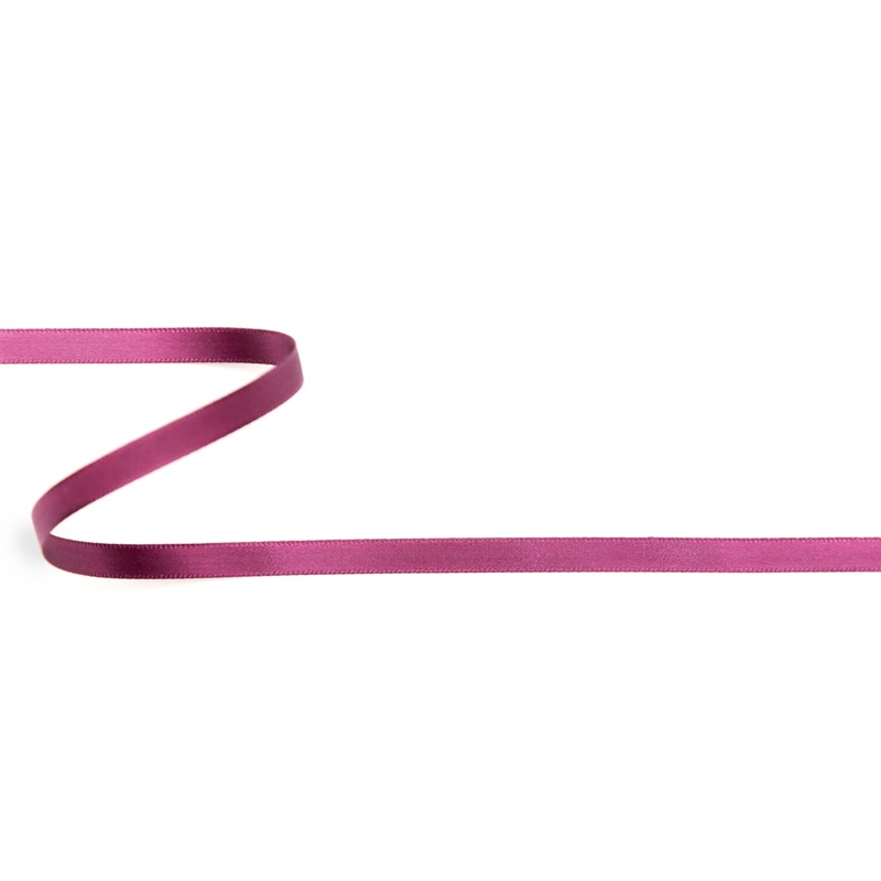 1/4″ Currant Single Face Satin Ribbon