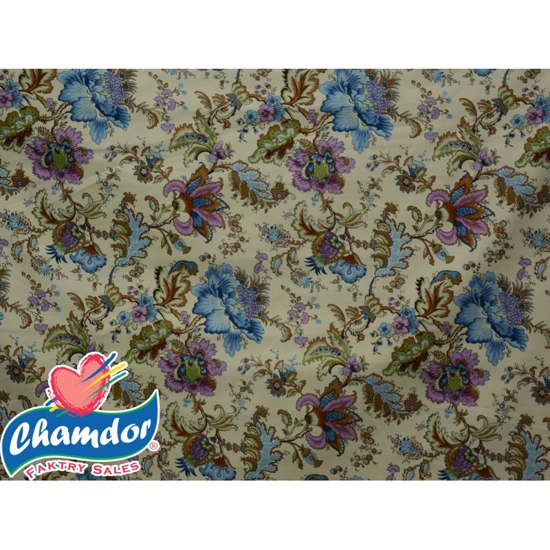 150cm Reactive Cotton Prints Curtaining CU251-168 CU251-168