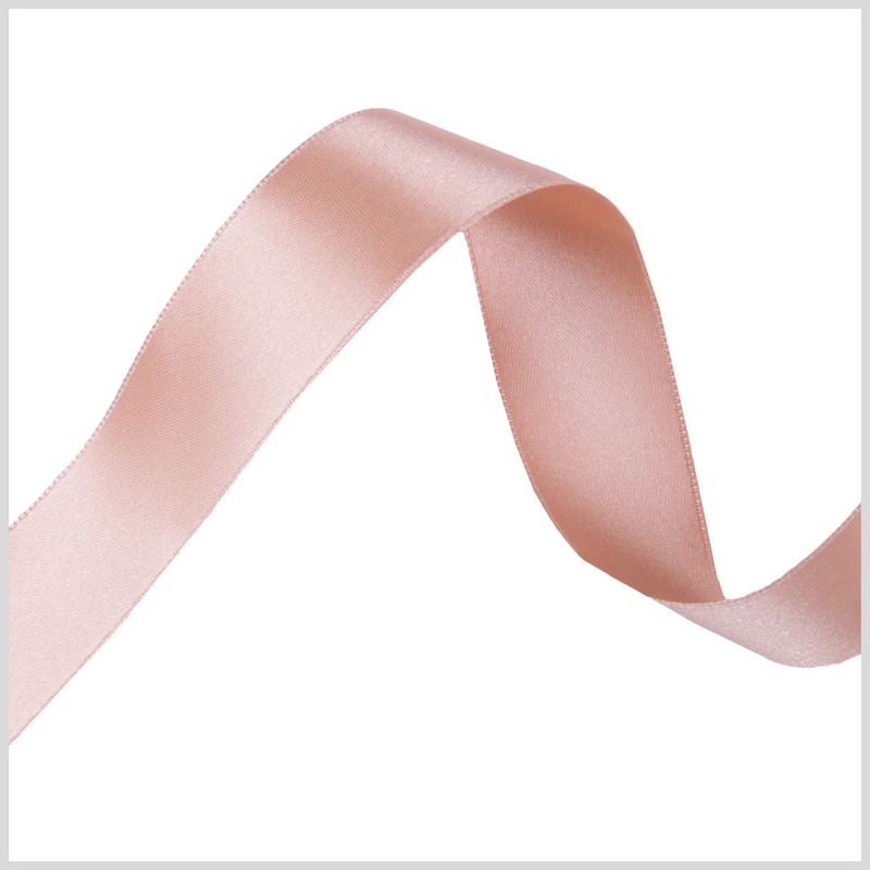 2.5″ Light Peach Double Face French Satin Ribbon