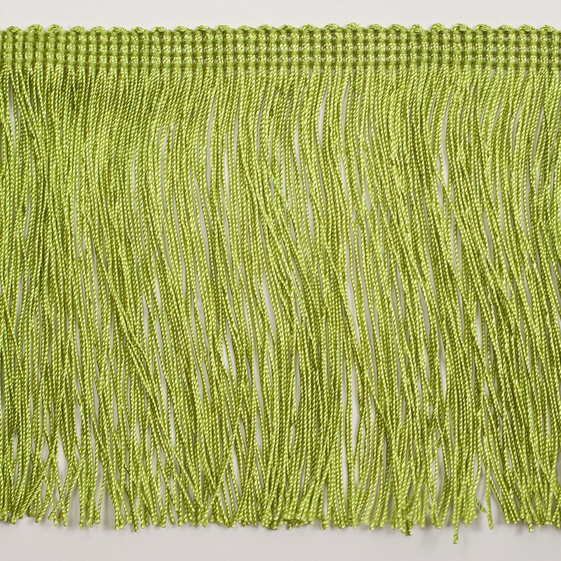 4″ European Lime Green Chainette Fringe Trim