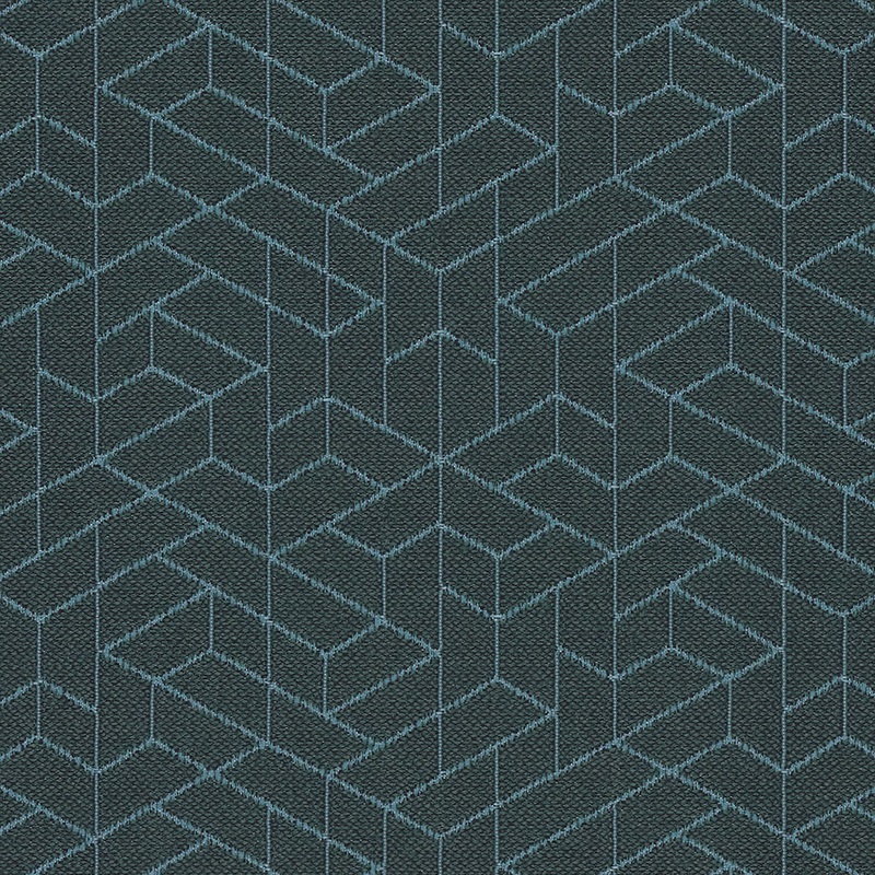 Luum Flexagon Field Blue Upholstery Fabric Order Product