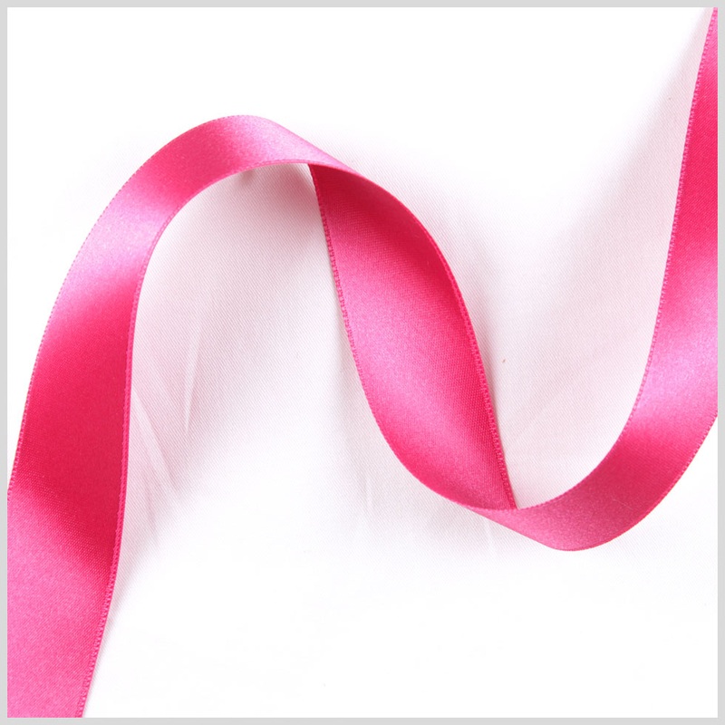 1.5″ Hot Pink Double Face French Satin Ribbon