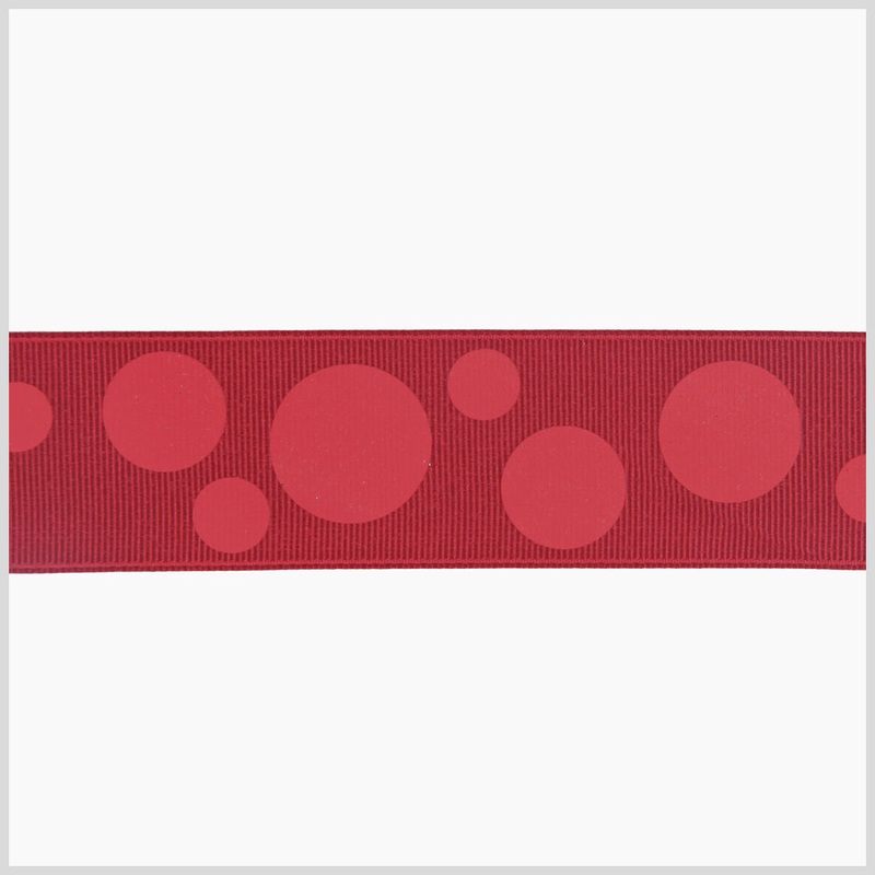 7/8″ Red Polka Dot Grosgrain Ribbon