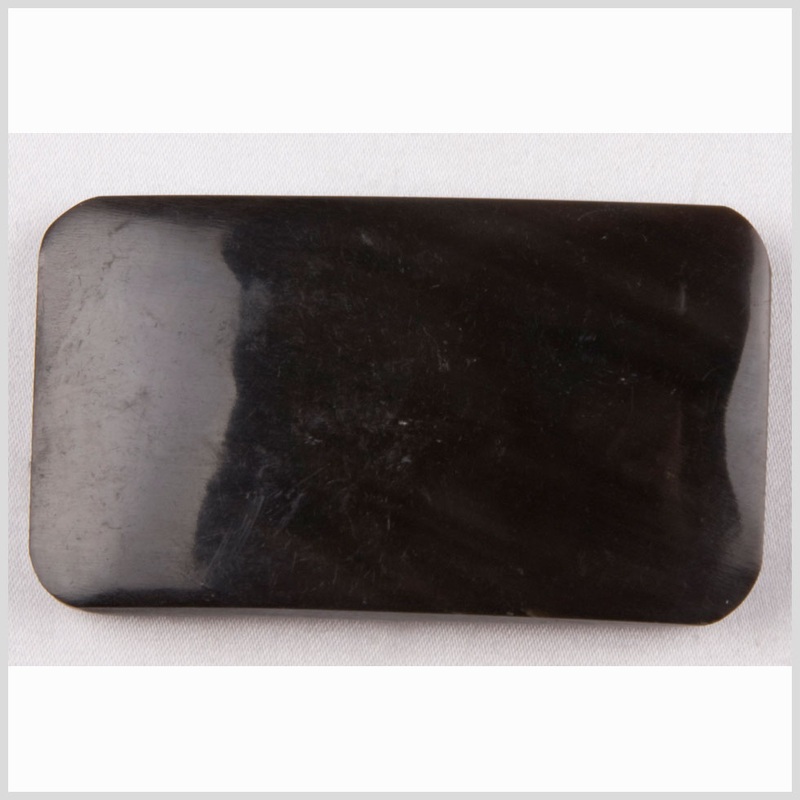 Black Horn Button – 0.875″ x 0.625″