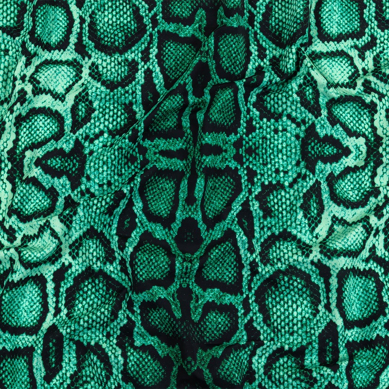 Compression Swimwear Tricot, UV Protective with Aloe Vera Microcapsules – Jade Python Skin – Caye Collection