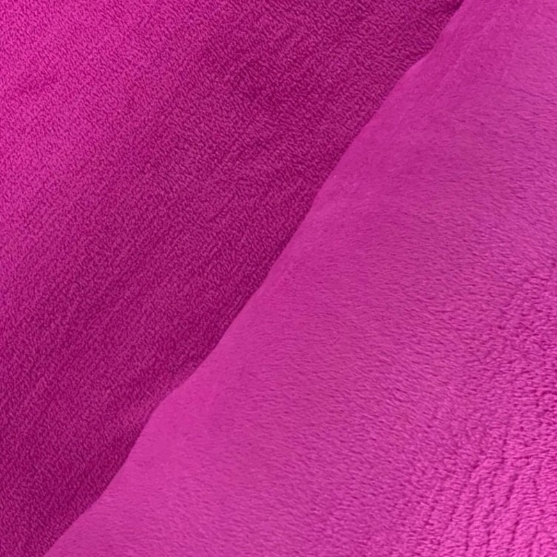 Coral Fleece Plain Magenta