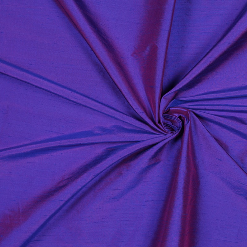 Silk Shantung – Iridescent Dark Purple – Shantung Collection