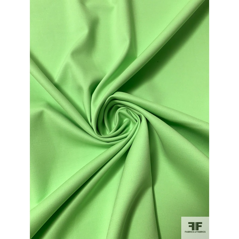Solid Stretch Cotton – Pear Green Fabric by the Yard