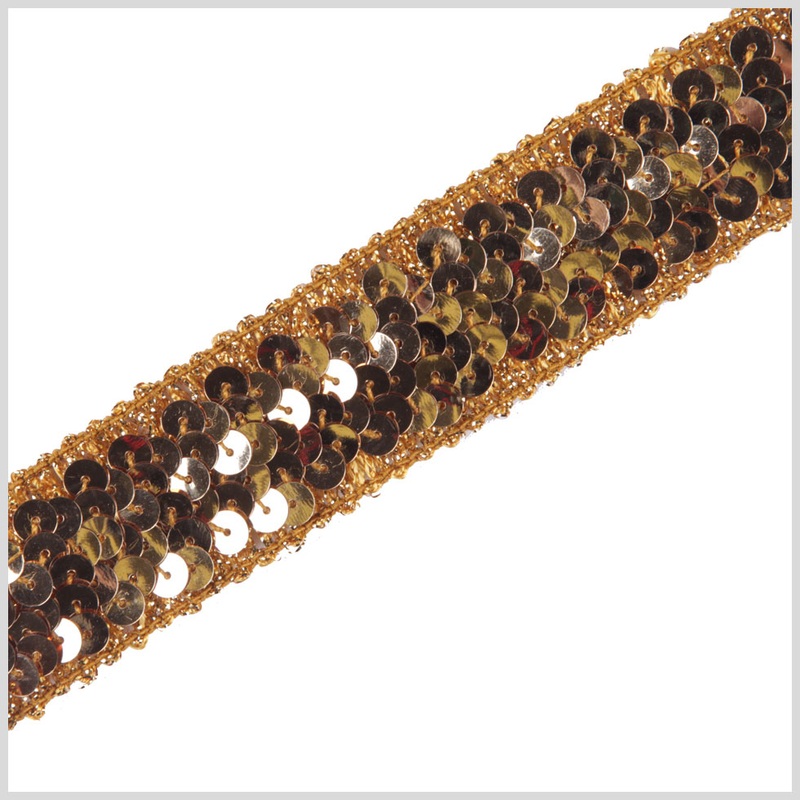 1.25″ Gold Stretch Sequin