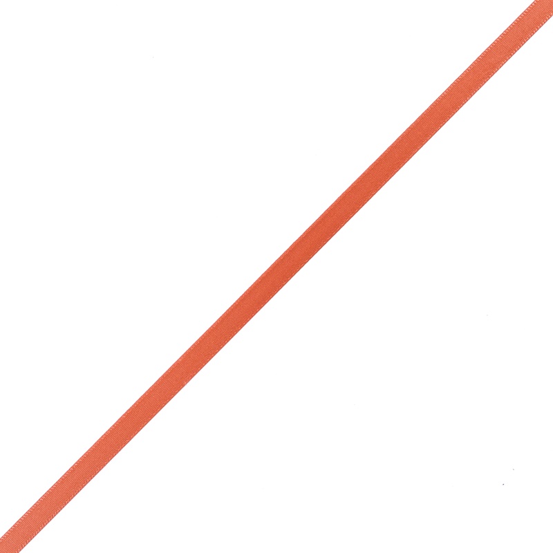 1/4″ Papaya Single Face Satin Ribbon