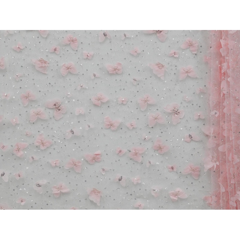 125cm Butterfly Beaded sequins Tulle BF681-3 BF681-3