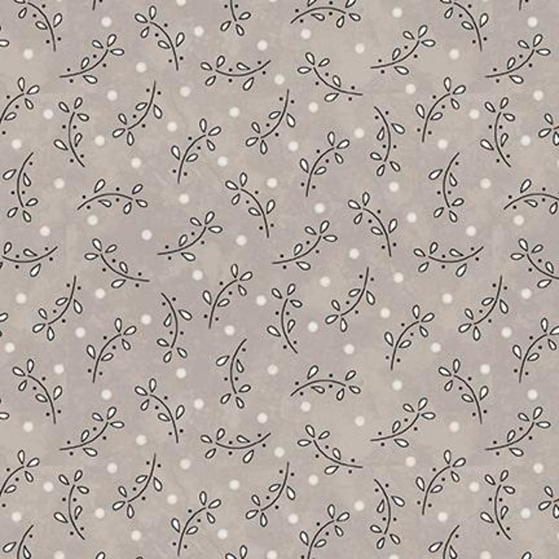 Butterflies and Blooms – 3147-34 – Taupe – Lazy Daisy Toss