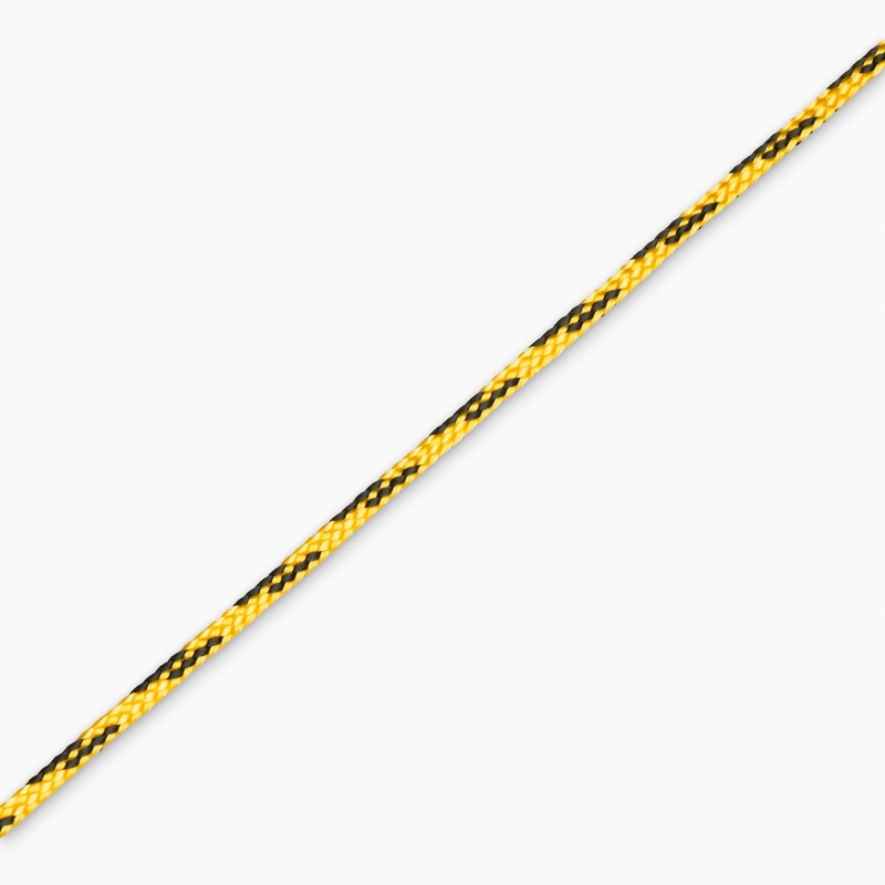 Draw Cord 3mm Black & Yellow (25met)