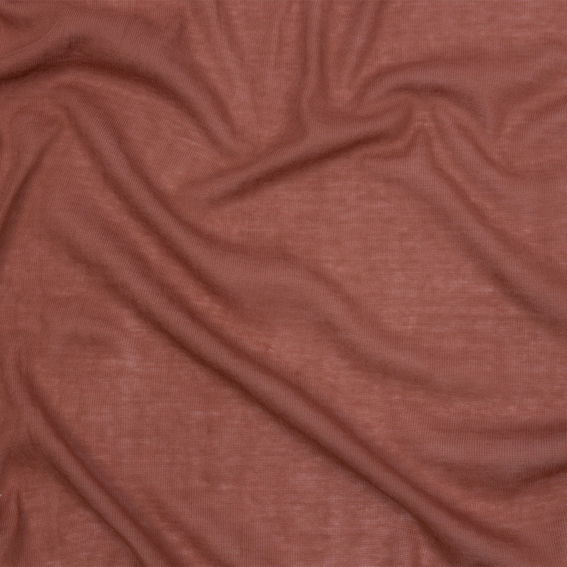 Famous Designer Light Rust Lightweight Cotton Interlock Knit