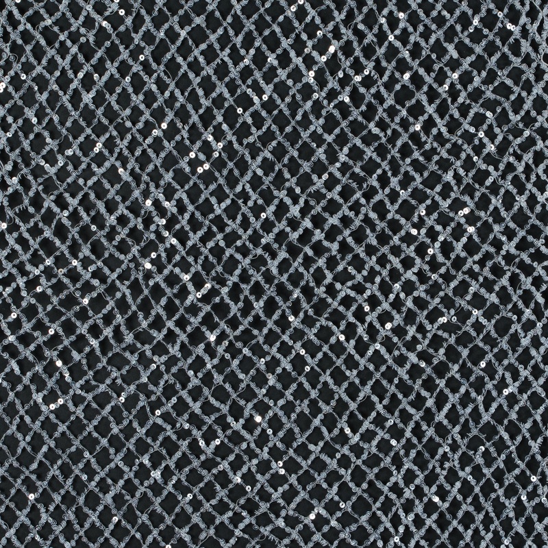 Fancy Sequined Netting – Off-White