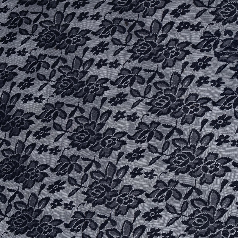 Flocked Tulle Navy