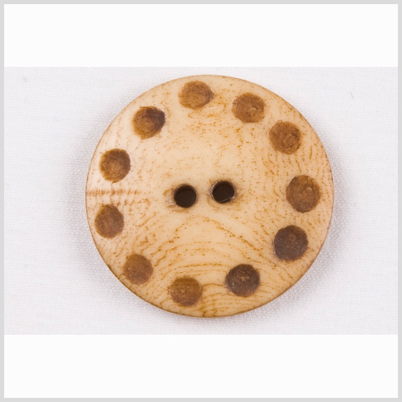 Natural Bone 2-Hole Button – 38L/24mm