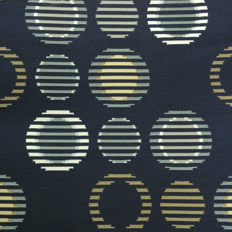Remnant of Arc-Com Cirque Indigo Blue Upholstery Fabric Order Product 1