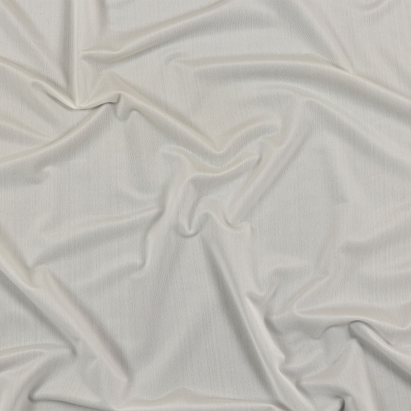 White Lightweight Stretch Polyester Tricot