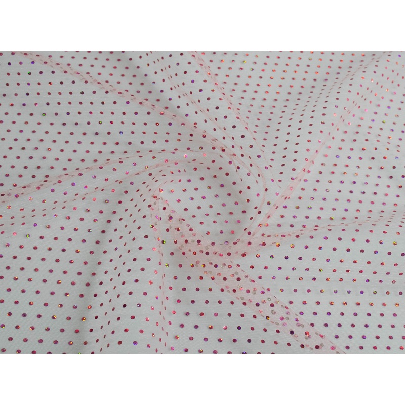 150cm 3mm Hologram Sequins Tulle  DR1976-7 DR1976-7