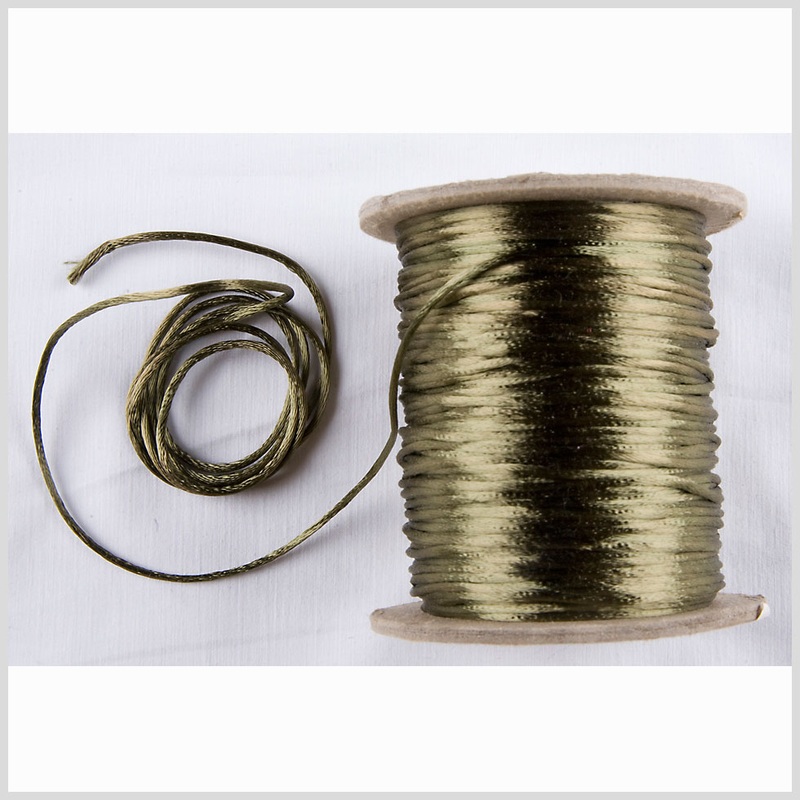 1mm Dark Olive Rattail Cord