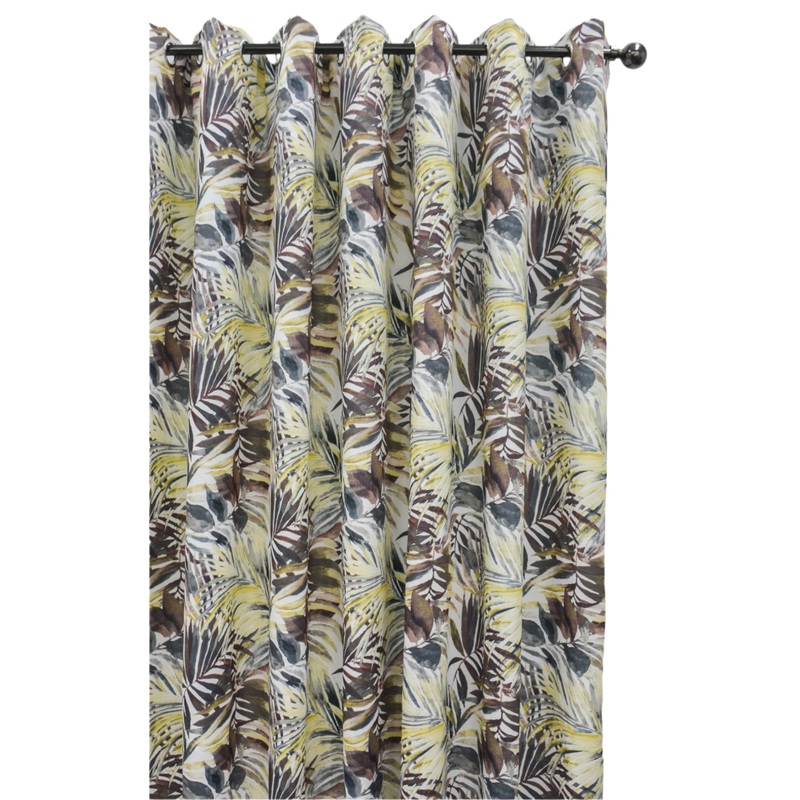 260X220cm La Collection De Fleurs Eyelet Lined Curtain EC1238-7