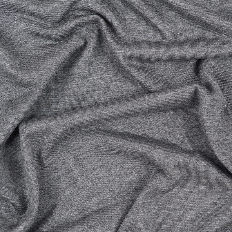 Heathered Gray Viscose Jersey