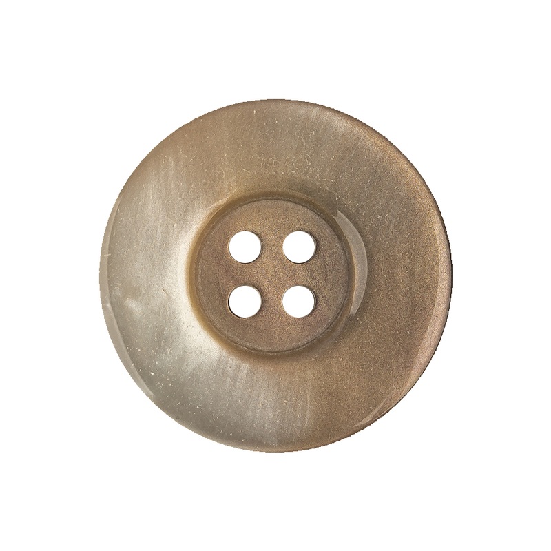 Iridescent Doe and Suntan Ombre 4-Hole Dish Style Jacket Button – 40L/25.5mm