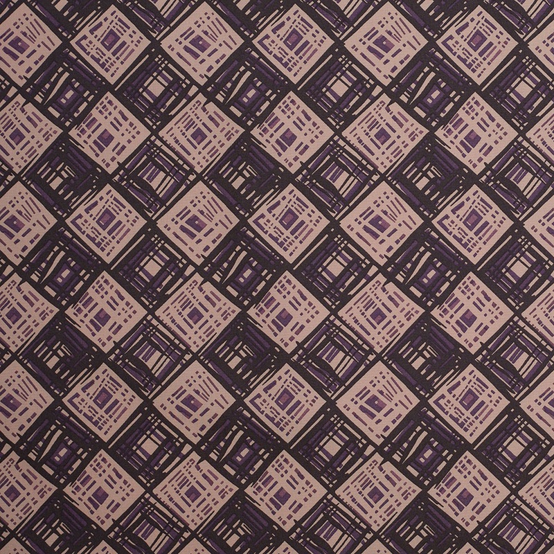 Liberty of London Rhian Beige/Purple Cotton Poplin