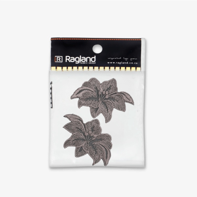 Motif Sew On Badge – Lilac Floral (2 PACK)