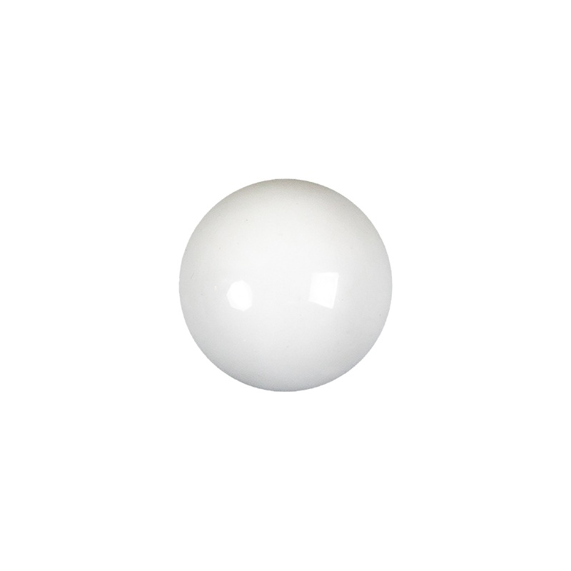 Vintage White Glass Cabochon Ornament – 13mm