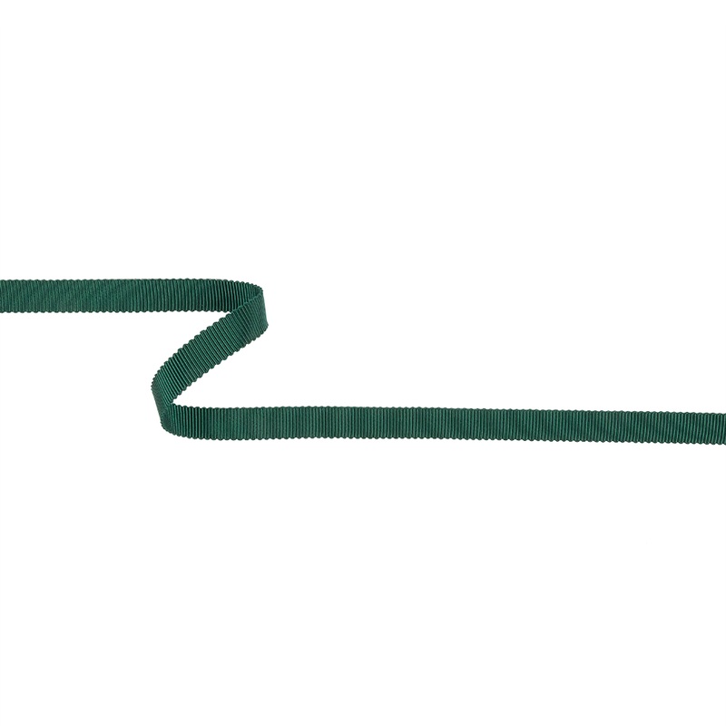 Emerald Recycled Polyester Petersham Grosgrain Ribbon – 9mm