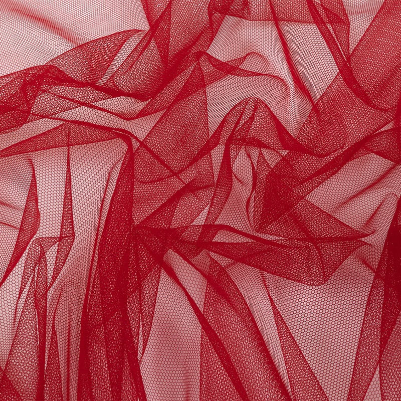 Soft Nylon Tulle – Cherry Red – Leonardo Collection