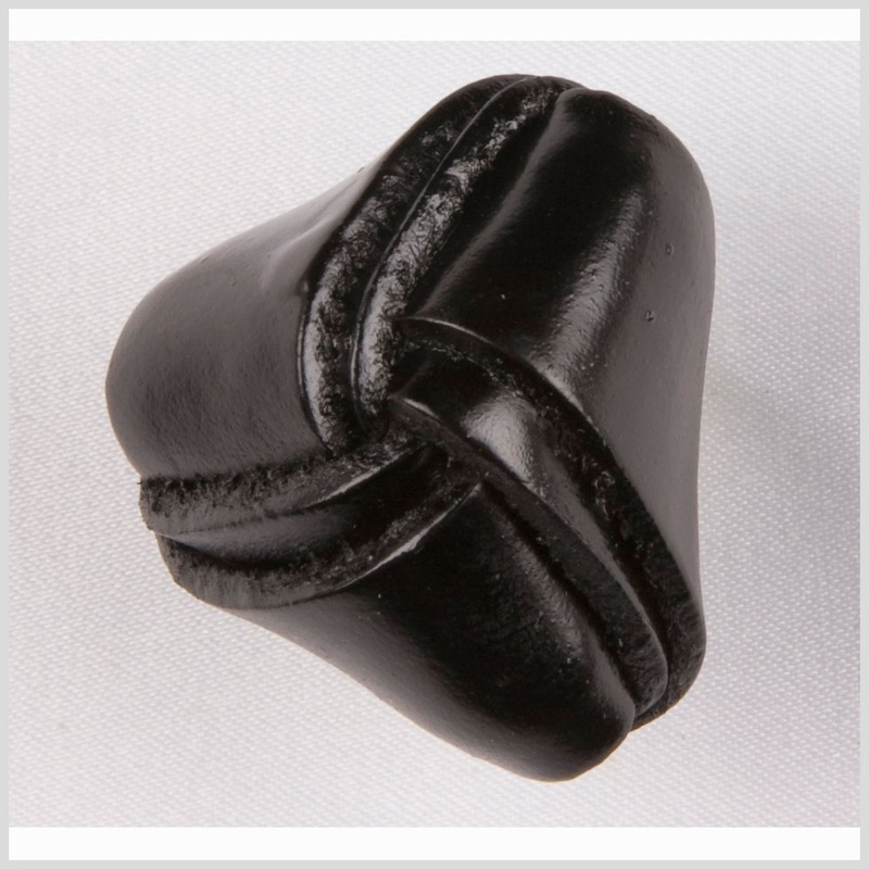Black Leather Button – 40L/25.5mm
