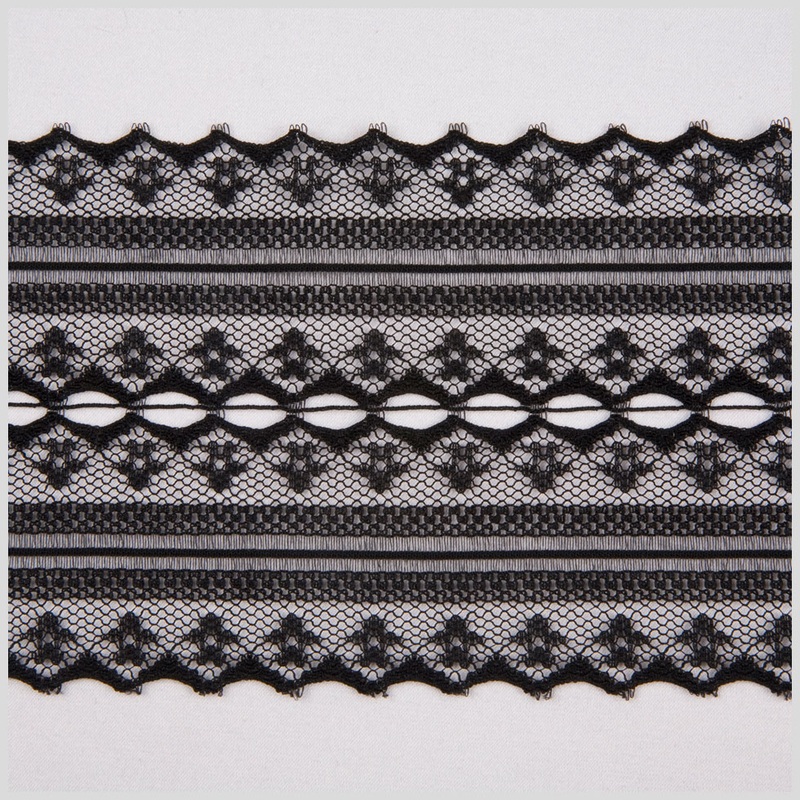 3.75″ Black Sheer Lace
