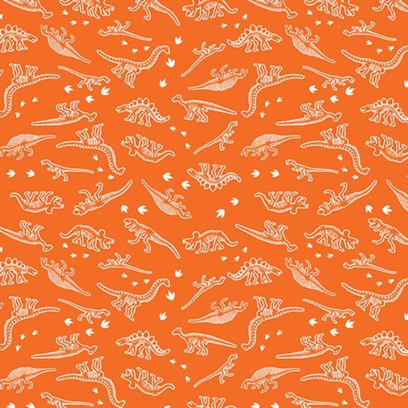CLEARANCE – Glow-O-Saurus -12970G-39 – Mini Skeletons Orange