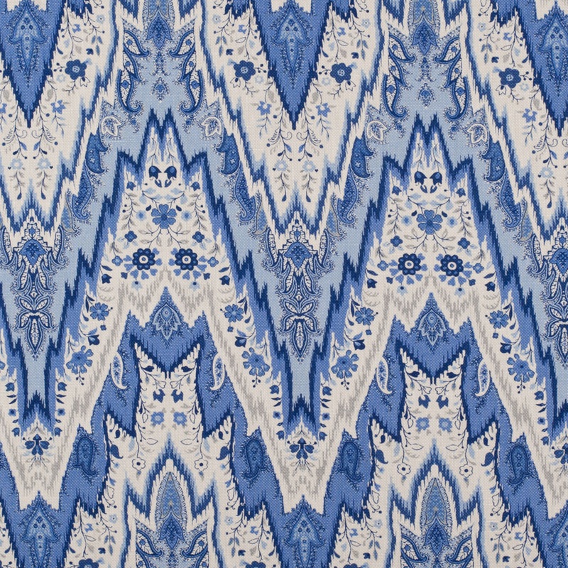 Porcelain Paisley Linen