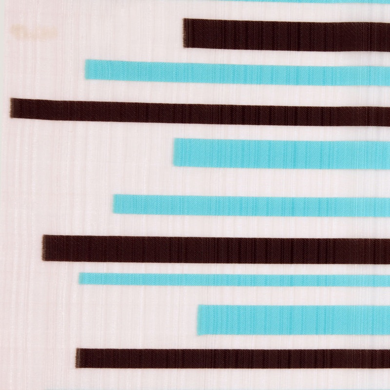 Turquoise 40960 Stripes Sheer