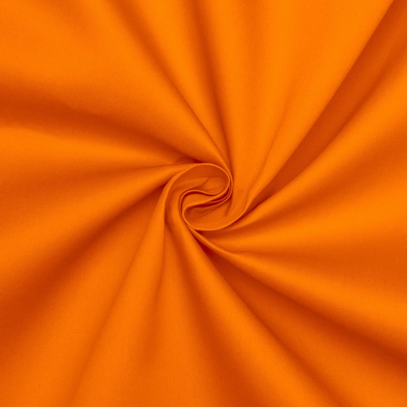 Twill Poly Cotton Col Orange Per Meter