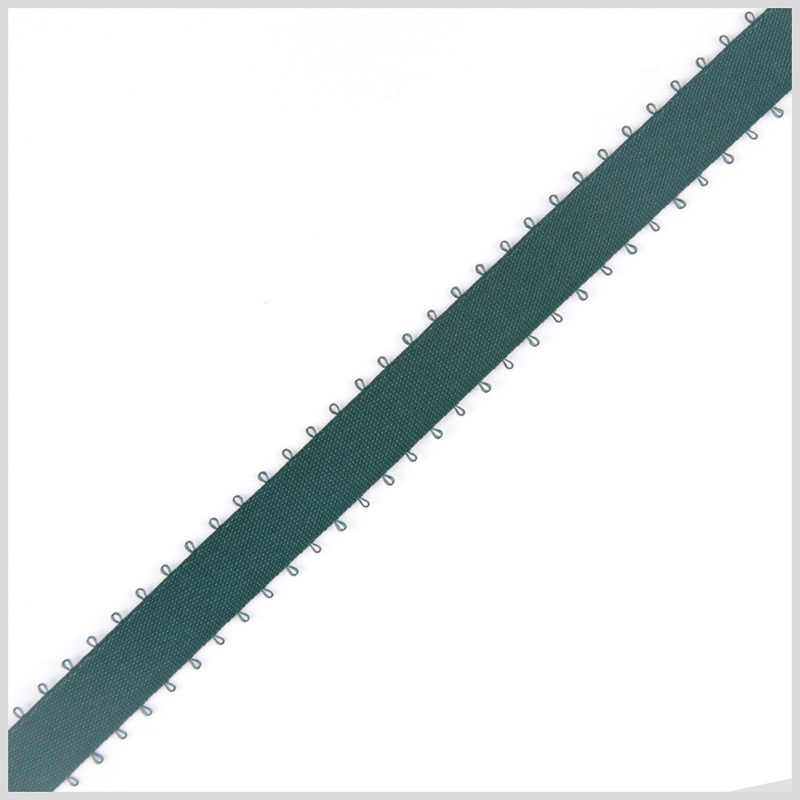 3/16″ Hunter Double Face Feather Edge Satin Ribbon