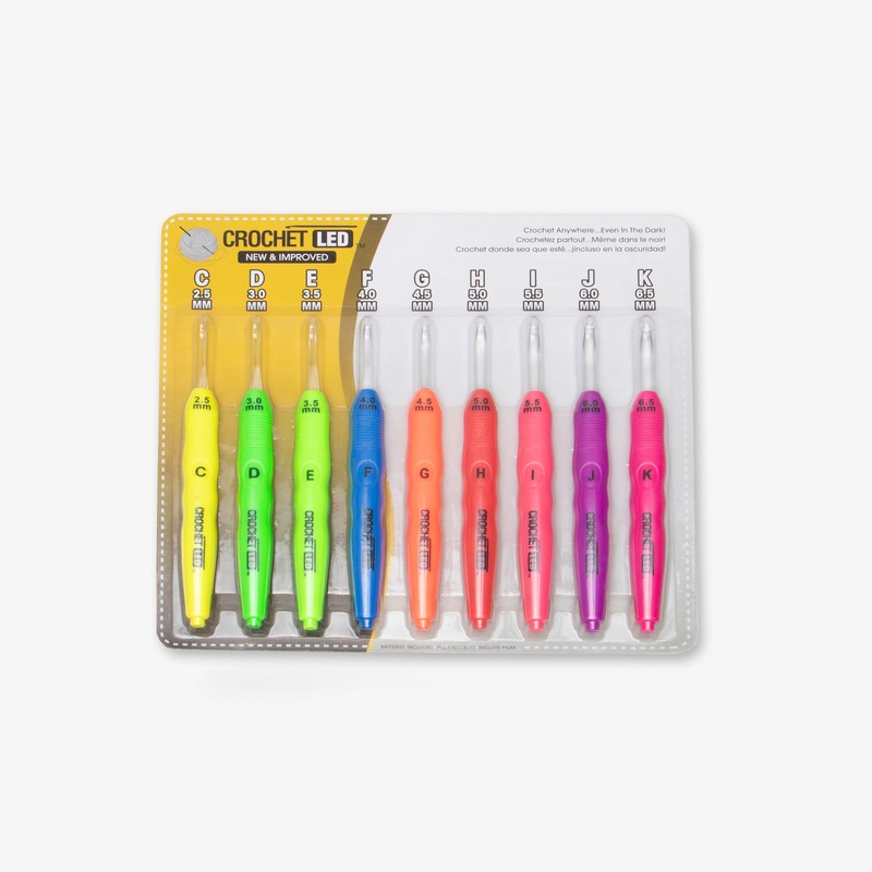 Crochet LED Hook Set Multi Color