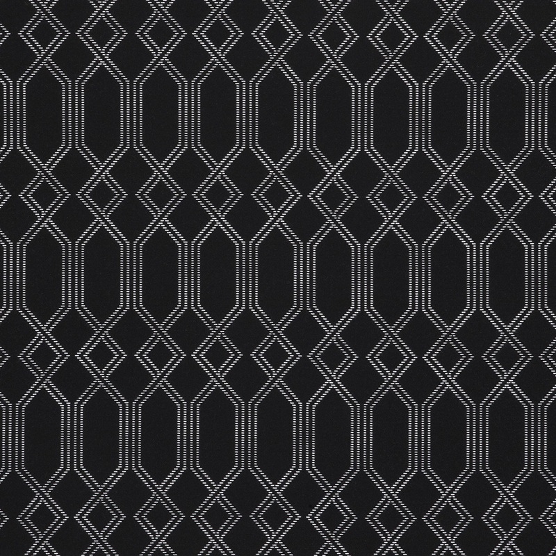 Fusion Connection Geometric Jacquard by Sunbrella – Onyx