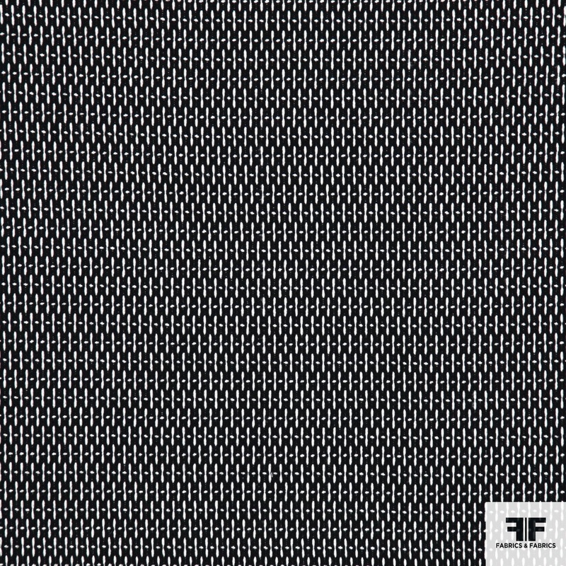 Graphic Suiting – Black/White Fabric by the Yard