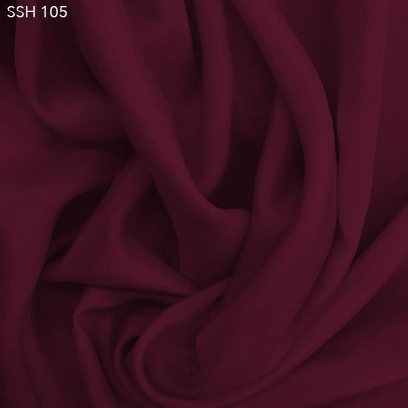 Silk Habotai (China Silk) – Red Wine Fabric by the Yard