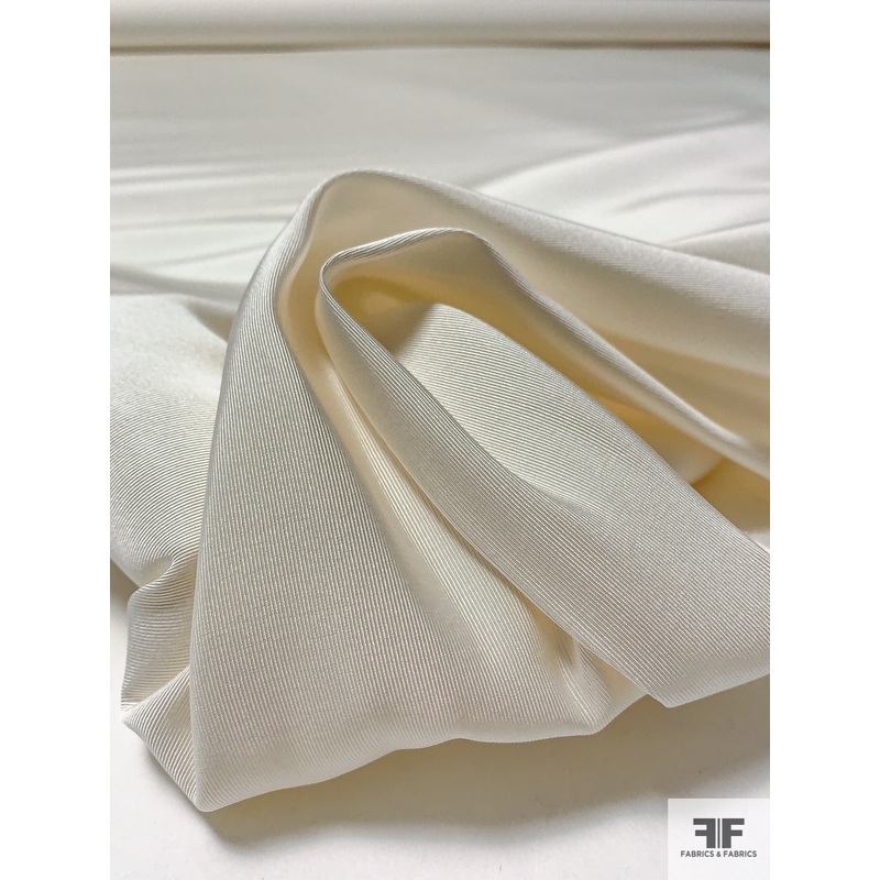 Solid Silk Faille – Off-White Fabric by the Yard