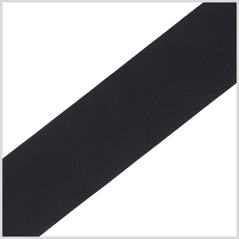 1/4″ Black Solid Grosgrain Ribbon