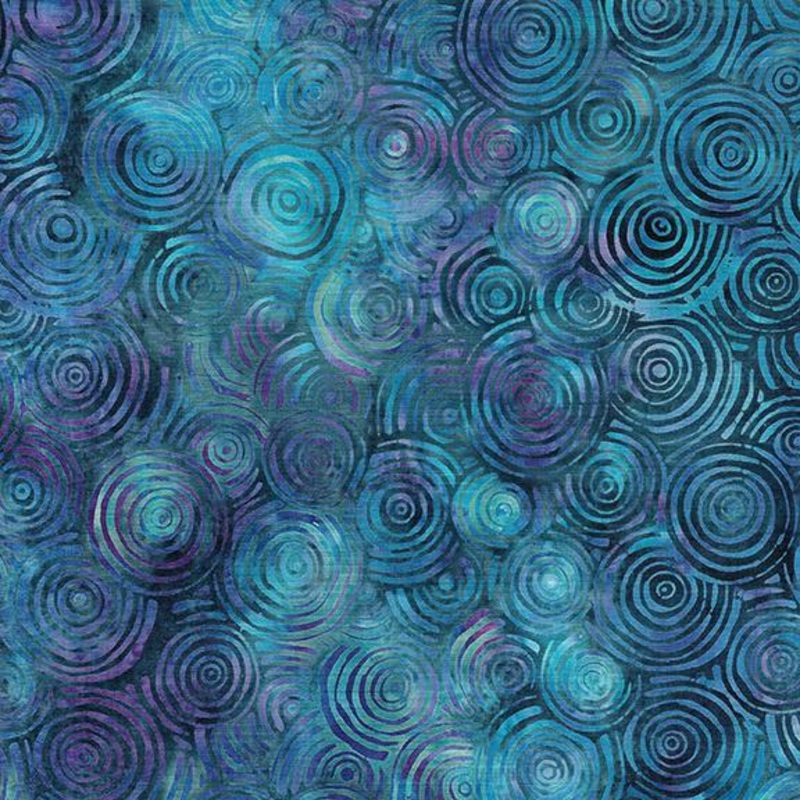 Autumn Twilight – 122420802 – Tree Rings – Multi Purple Teal Blue
