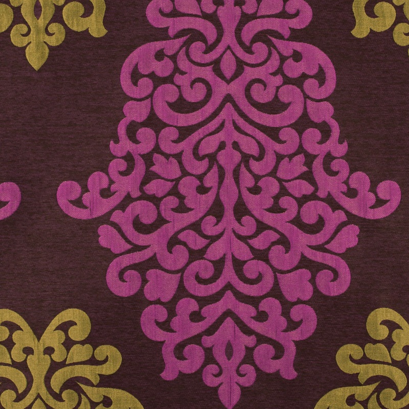 Cappuccino/Terracotta/Chocolate Damask Brocade