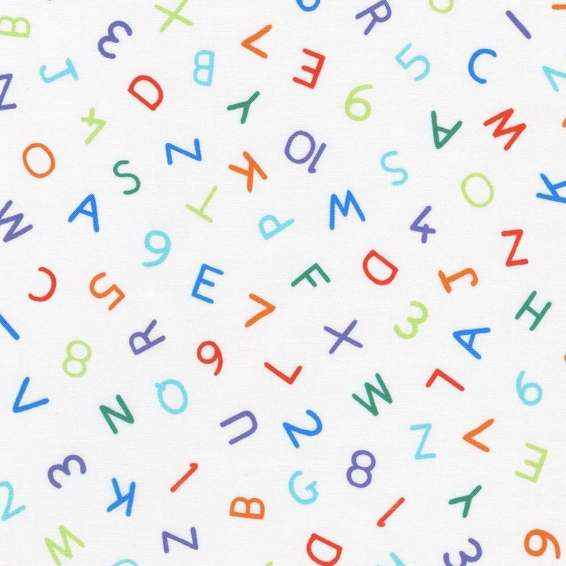 FUN-2-3 White 22906-1 -White with letters and numbers