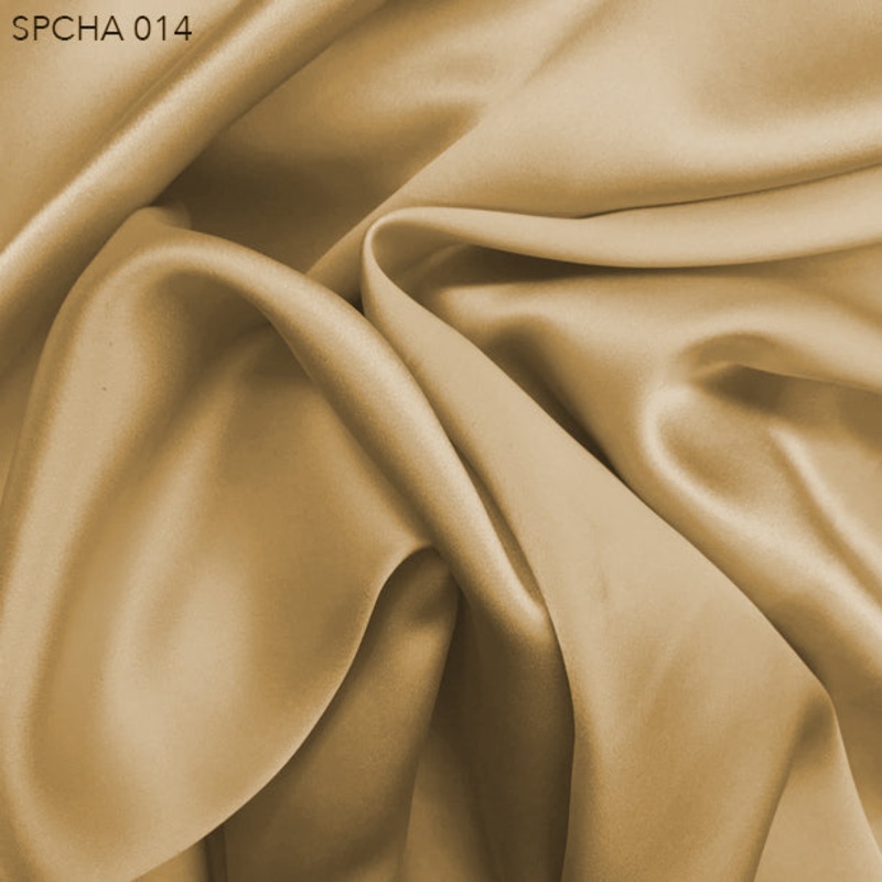 Silk Charmeuse – Biscotti Brown Fabric by the Yard